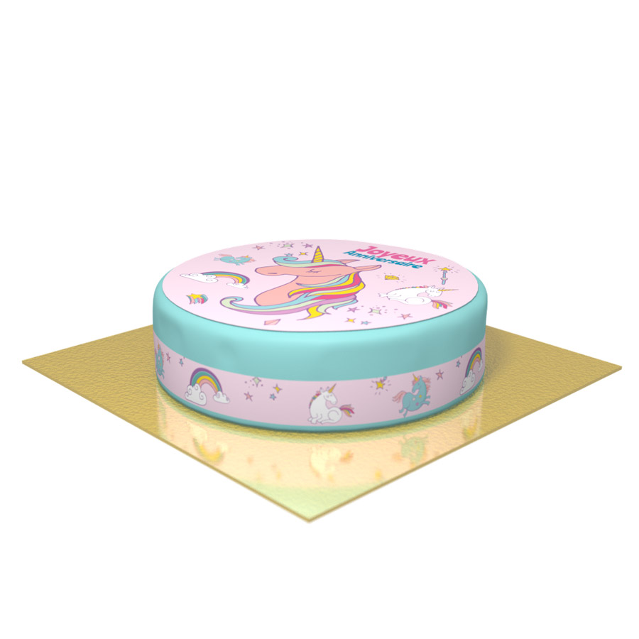 Kit Unicorno zucchero per torte compleanno bambini