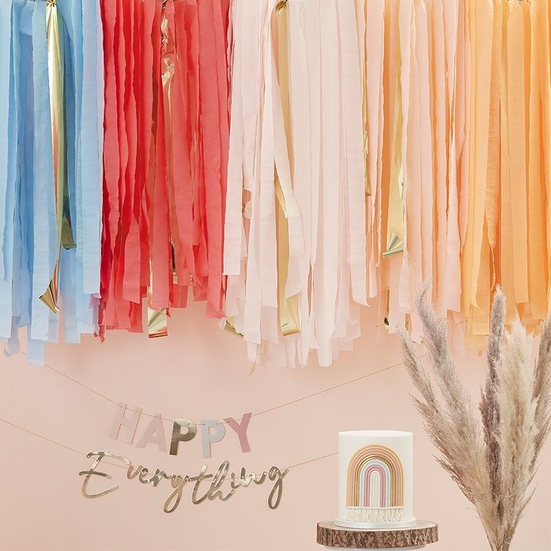 Tovaglia arcobaleno Boho per il compleanno del tuo bambino - Annikids