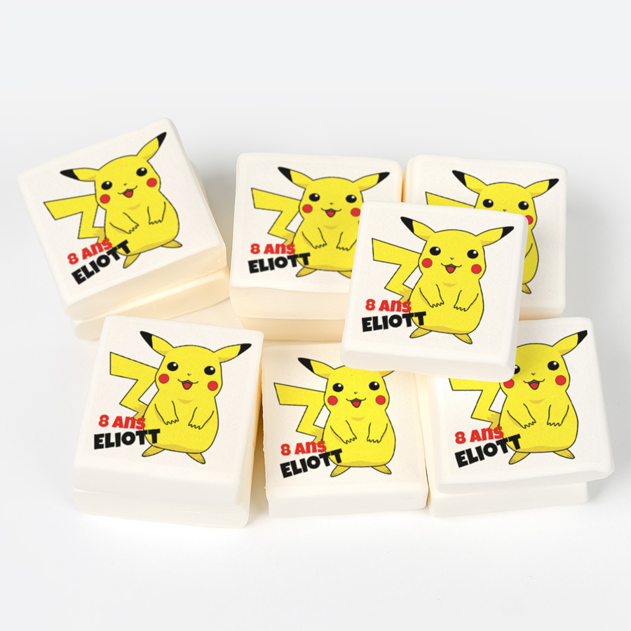 12 marshmallow personalizzati - Pikachu per il compleanno del tuo