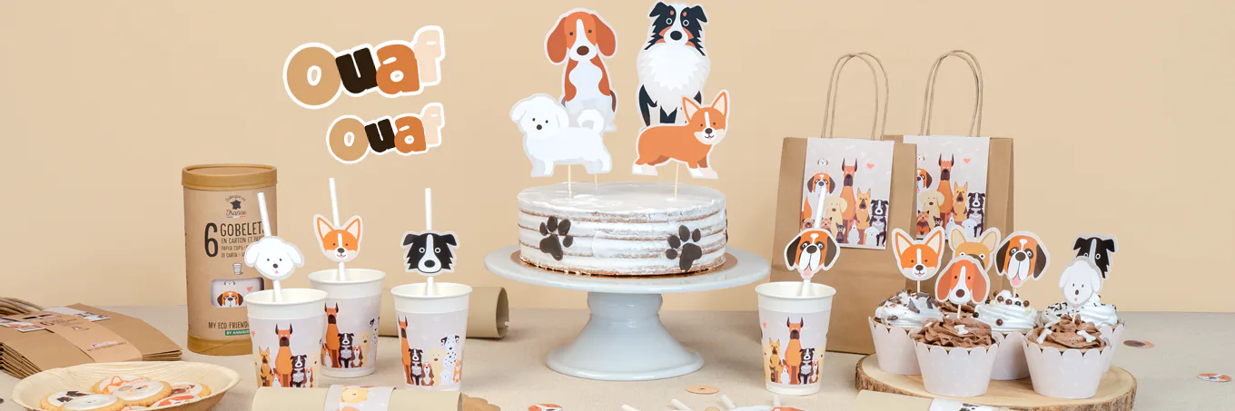 Tema di compleanno Cani per il tuo bambino