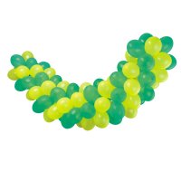 Ghirlanda di palloncini verdi e gialli da gonfiare