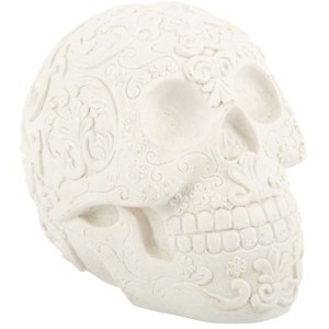 Teschio Decorativo Calaveras Bianco