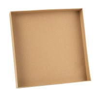 Vassoio quadrato in cartone kraft - 30 cm - Alimenti