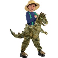 Costume da dinosauro cavalcabile con luci e suoni, taglia 3-5 anni