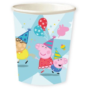 8 bicchieri da festa Peppa Pig