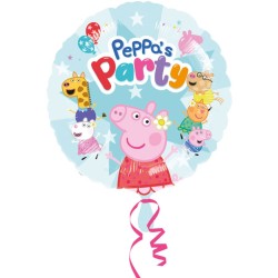 Palloncino ad elio in alluminio Peppa Pig Party -  43 cm. n1