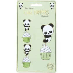 3 Decorazioni per Torte - Baby Panda. n1