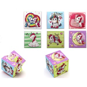 1 Gioco del Cubo Pazienza 5,7 cm - Unicorno