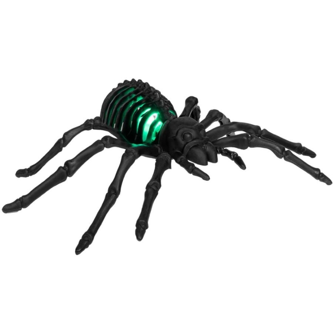 Scheletro di ragno LED nero - 22 cm 