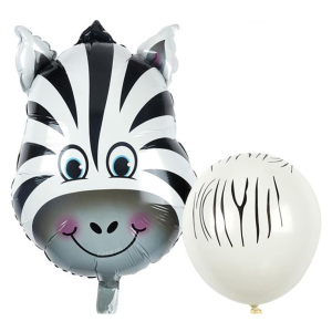 Kit 6 Palloncini Savana - Zebra