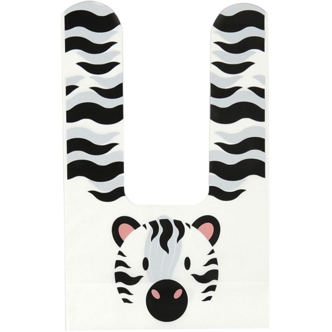 10 sacchetti regalo Savana - Zebra 