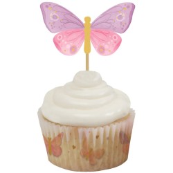 12 topper per cupcake - Farfalla. n5