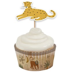 12 topper per cupcake - Safari. n2