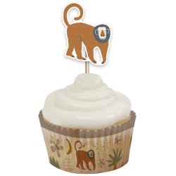 12 topper per cupcake - Safari. n3