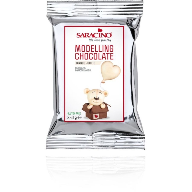 Cioccolato da modellare Saracino 250g - Bianco 