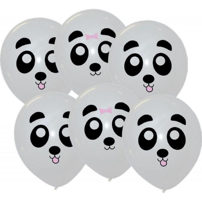 6 palloncini - simpatico panda 