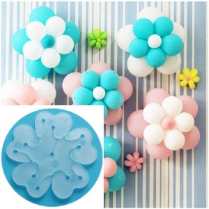 10 Supporti per Palloncini - Forma di Fiore