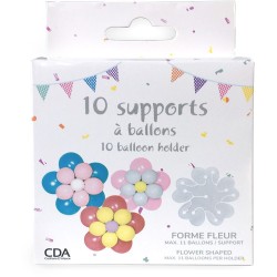 10 Supporti per Palloncini - Forma di Fiore. n2