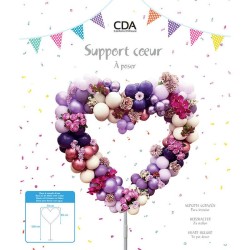 Supporto per palloncini a forma di cuore - 150 cm. n2