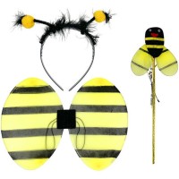 Set ape da 3 pezzi: ali + fascia per capelli + bacchetta
