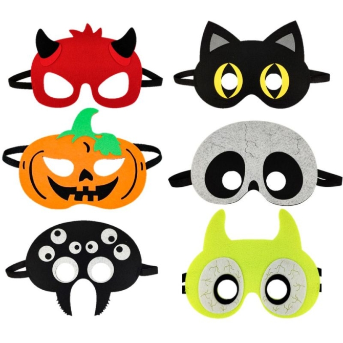 Maschera in feltro di Halloween 