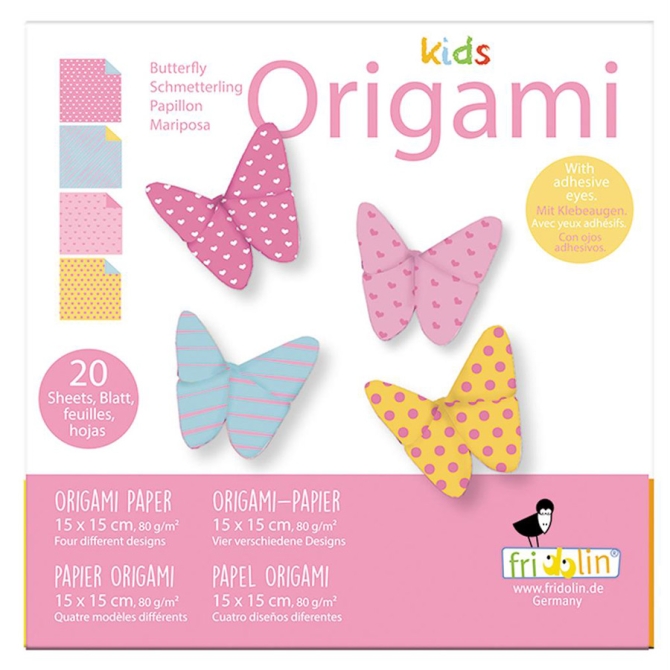 Farfalla origami per bambini 