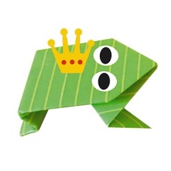 Rana origami per bambini. n1