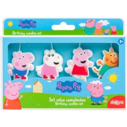 4 candeline di compleanno 2D Peppa Pig. n4