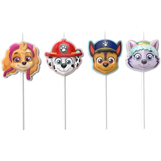 4 candeline di compleanno 2D Paw Patrol 