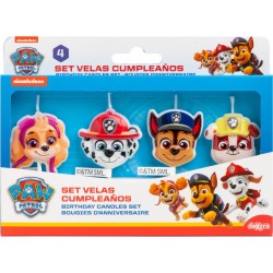 4 candeline di compleanno 2D Paw Patrol. n4