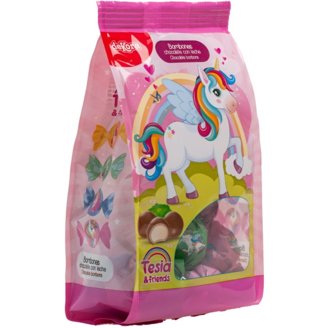 Busta di cioccolatini unicorno - 100 g 