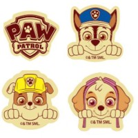 4 personaggi Paw Patrol (2,7-3,1 cm) - Cioccolato bianco