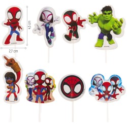 16 toppers per torta Spidey. n1