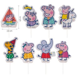 16 toppers per torta Peppa Pig. n1