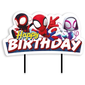 Toppers per torta in carta 17,5 cm - Spidey