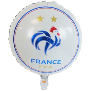 Ballon Aluminium Hlium - Foot FFF -  45 cm