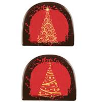 2 Estremit Tronchetto Albero arabeggiante (7,7 cm) - Cioccolato