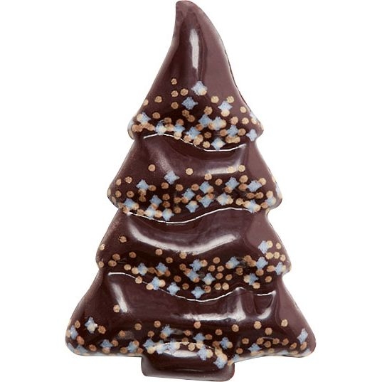 2 Alberi di Natale L Etincelante (4, 5 cm) - Cioccolato 