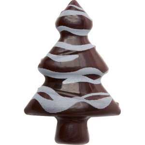 2 alberi di Natale della gamma Snowflake Deer (5,2 cm) - cioccolato