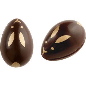 2 Uova di Coniglio 3D (3,7 cm) - Cioccolato