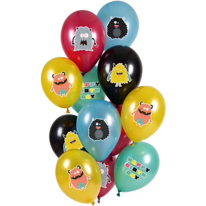 Bouquet di 12 palloncini Monster Bash 