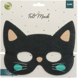 Maschera da gatto nero - Feltro. n2