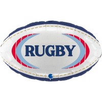 Palloncino Gigante ad Elio in Alluminio - Rugby 50 cm