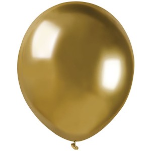 50 palloncini oro lucido -  13 cm