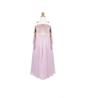 Costume da principessa in velluto rosa taglia 3-4 anni