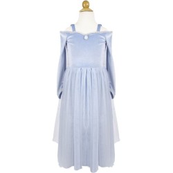 Costume da principessa in velluto blu. n1