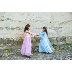 Costume da principessa in velluto blu. n4