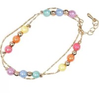 Bracciale arcobaleno dorato