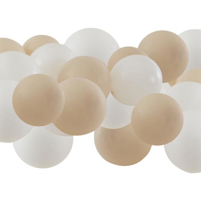 40 palloncini bianchi / nudi 
