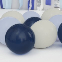 40 Palloncini Blu Navy,  Blu e Grigio - 13 cm. n2